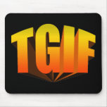 TGIF Yellow Rainbow mousepads