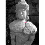 Thai Buddha with Pink Flower photo sculptures