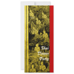 Thai Dinner Theme Party Invitation Gold