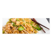 Thai Lo Mein Noodle Stir Fry Business Card Templates