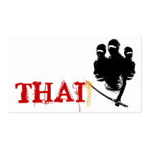 thai : ninja noodles business card
