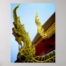 Thai Temple Detail Poster