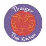 Thaiger Black Polo "T" Shirt embroidered shirts