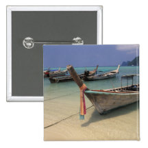 Thailand, Andaman Sea, Ko Phi Phi Island, Pinback Buttons