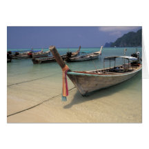 Thailand, Andaman Sea, Ko Phi Phi Island, Greeting Card