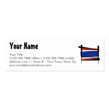 Thailand Brush Flag Business Cards