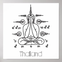 THAILAND Buddha poster