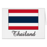 Thailand Flag Design Greeting Card