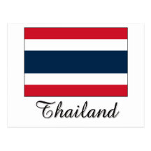 Thailand Flag Design Post Card