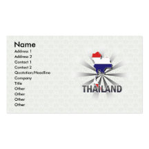 Thailand Flag Map 2.0 Business Card