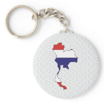 Thailand Flag Map full size Keychain