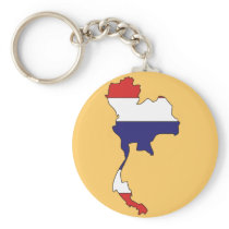 Thailand flag map keychains