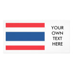 Thailand Flag Custom Photo Card