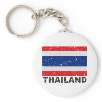 Thailand Vintage Flag Keychains