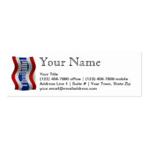 Thailand Waving Flag Business Cards