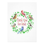 THANK GOD FOR BIRDS INVITES