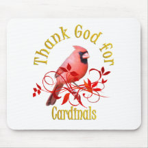 Thank God for Cardinals Mouse Pads