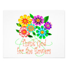 Thank God for Flowers Personalised Invitations
