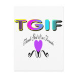 Thank God I'm Female postcards
