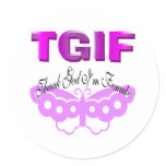 Thank God I'm Female stickers