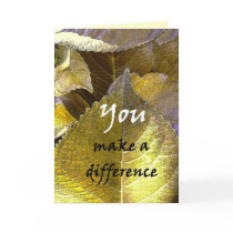 THANK YOU Admin Professionals Day GOLD LEAVES Card
