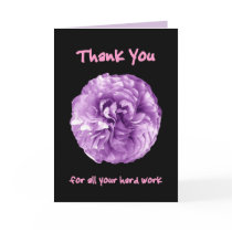 THANK YOU Admin Professionals Day PURPLE Greeting Card