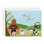 Thank You Animals Card Personalized Invitation