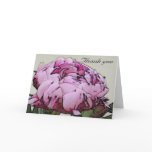 Thank you art deco style peony card
