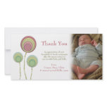 Thank You Baby Boy or Girl Photo Card Template