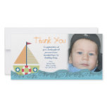 Thank You Baby Boy's 1st Birthday Party Photocard