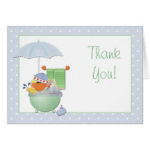 Thank You Baby Shower Duck Card