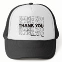 Thank You Bag Design - Black hats