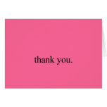 Thank You (black) Greeting Card