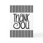 Thank You Black Stripes Card