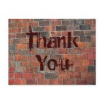 Thank You brick wall Postcards
