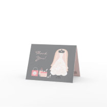 Thank You Bridal Shower Folded Card