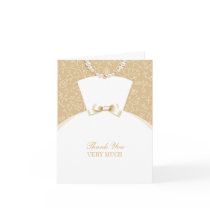 Thank You Bridal Shower Folded Card