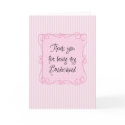 thank you bridesmaid cards
