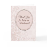 Thank You Bridesmaid Cards