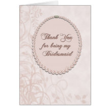 Thank You Bridesmaid Cards