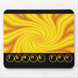 Thank You Bright Yellow mousepads