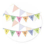 Thank You Bunting Banner Cupcake Topper Label