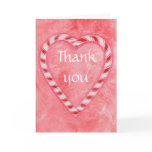 Thank you, Candy Cane Heart, wedding cards