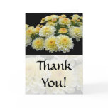 Thank You car - Lemon Meringue Chrysanthemums Cards