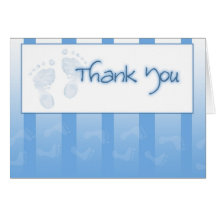 Thank you card - Boy baby shower