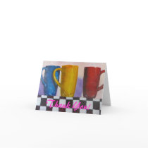 thank you card for coffee & art lovers
