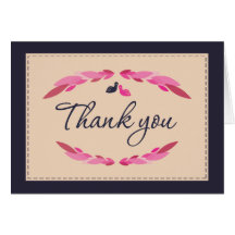 Thank you Card (Love Birds)