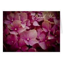 Thank You Card - Pink Flowers