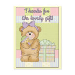 Thank You Card Teddy Bear with Gift