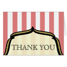 Thank You Card - Vintage Circus